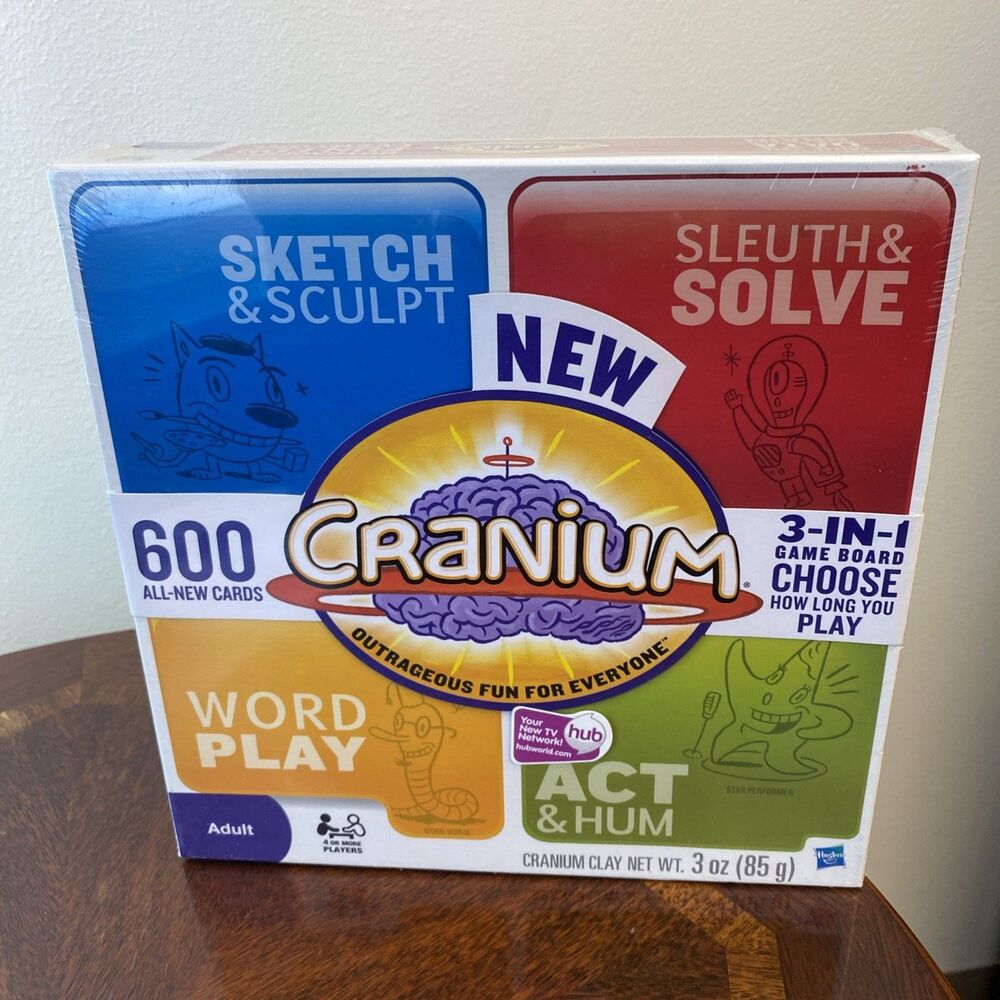 NEW Cranium 3 In 1 Board Game Adult 4+ Players 600 All-New Cards READ DESCRIPTN